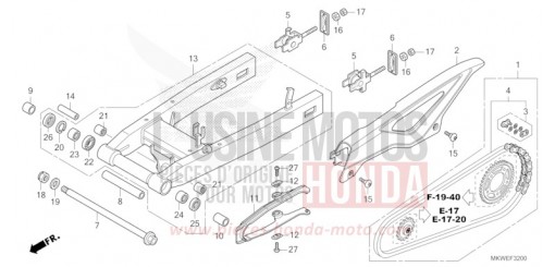 BRAS OSCILLANT NC750XAS de 2025